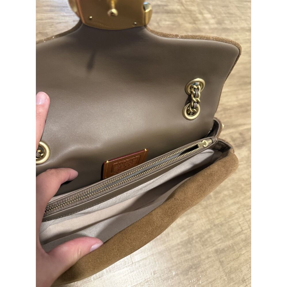 Coach Tabby 26 Suede Shoulder Bag Cedar - Picture 5 of 7